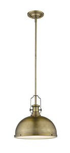 Z-Lite 725P12-HBR Brass Melange 13"W Pendant in Heritage Brass Finish