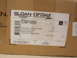 Sloan EBF650 Optima Battery-Powered Touchless Sensor Lavatory Faucet , Chrome