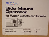 Sloan EBV-89A-M Battery Powered Side Mount Flush Operator 0325105 , Chrome