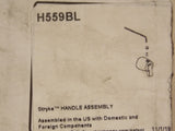 Delta H559bl Stryke Diverador integrado Mango de palanca de ajuste, negro mate