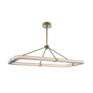 Kalco Lavo 48" LED Island Light 509961WB in Winter Brass Finish