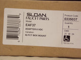 Robinet monté sur boîte Sloan EAF37 6 VDC IQ FCT Box Mount, Sloan 0335037