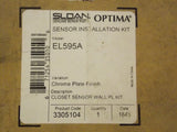Sloan El595A Kit de instalación del sensor y placa de cubierta Sloan 3305104 - Chrome