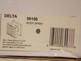 Delta 50150 Surface Mount 2.5" Square Body Spray in Chrome