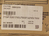 EMTEK 8080EUS19 Pasaje Pasaje único Lockset de bloqueo de placa lateral Quincy 3-5/8 '' Negro plano