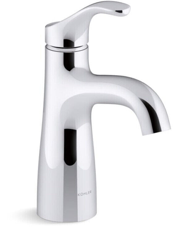 KOHLER 27389-4-CP Simplice Single-Hole Bathroom Faucet - Polished Chrome