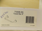 Delta 73308-SS Kayra 8" Towel Bar , Stainless Steel Finish