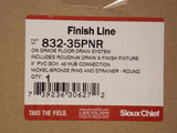 Sioux Chief 832-35PNR FinishLine 3" PVC Floor Drain w Nickle Bronze Grate Finish