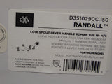 DXV D3510290C.150 Riller Randall Roman Taw con espectáculo de manos, níquel de platino