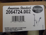 American Standard 2064.724.002 Serin 3-Function Handshower w Sliding Bar, Chrome