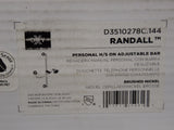 DXV D3510278C.144 Randall Ducha a mano personal en una barra ajustable, níquel cepillado