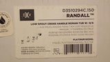 DXV  D3510294C.150 RANDALL Roman Tub Filler With Handshower , Platinum Nickel