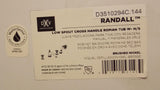DXVD3510294C.144 Rellena de la bañera Roman Randall con espectáculo de manos, níquel cepillado