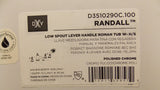 DXV D3510290C.100 Rellena de bañera Roman Randall con espectáculo de manos, cromo pulido