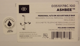 DXV D3510178C.100 Ashbee Ducha a mano personal en barra ajustable Cromo pulido