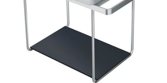 Duravit 99668400 DuraSquare Glass insert For Metal Sink Console Cubic Line,Black