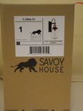 Savoy House 5-2066-51 Macauley 1 Light Outdoor Wall Lantern , Black with Brass
