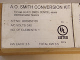 Discount clearance closeout open box and discontinued A. O. Smith HVAC | A.O. Smith 100109557 , 3500 W 240 V 1-Element Conversion Kit For DEN/DEL Series