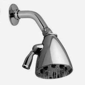 Discount clearance closeout open box and discontinued Altmans Faucets , Shower , Plumbing Fixtures and Parts | Altmans 62PW 3 1/2" 8 Jet Deluxe Showerhead w/ Shower Arm&Flange Polished Pewter