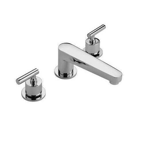 Discount clearance closeout open box and discontinued Altmans Faucets , Shower , Plumbing Fixtures and Parts | Altmans Spacio SA10XPN Widespread Faucet Set W/ Drain - Polished Nickel