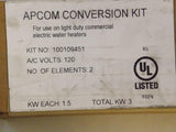 Discount clearance closeout open box and discontinued State HVAC | APCOM 100109451 , 2 Element 1500W/120V Light Duty Conversion Kit