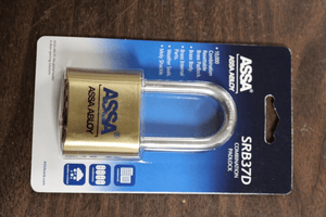 Discount clearance closeout open box and discontinued ASSA Locks Hardware | ASSA SRB37D 2" Commercial Resettable Combination Brass Padlock Weather Resistant