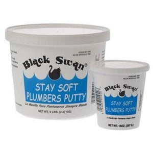 Discount clearance closeout open box and discontinued Black Swan Manufacturing Faucets , Shower , Plumbing Fixtures and Parts | Black Swan Manufacturing 139204036 14 oz 01040 Stay Soft Plumbers Putty