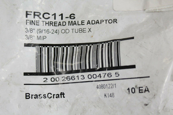 Discount clearance closeout open box and discontinued BrassCraft Faucets , Shower , Plumbing Fixtures and Parts | Brass Craft FRC11-6 Male Adapter Half Union 293M 3/8