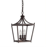 Discount clearance closeout open box and discontinued Capital Lighting Ceiling Light Fixtures | Capital Lighting 3-Light Foyer 4036BB Stanton 10.25" H x 17" W- Burnished Bronze