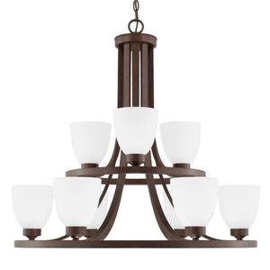Discount clearance closeout open box and discontinued Capital Lighting Lighting Fixtures | Capital Lighting 414391BZ-333 Jameson 9 Light Chandelier Bronze Finish