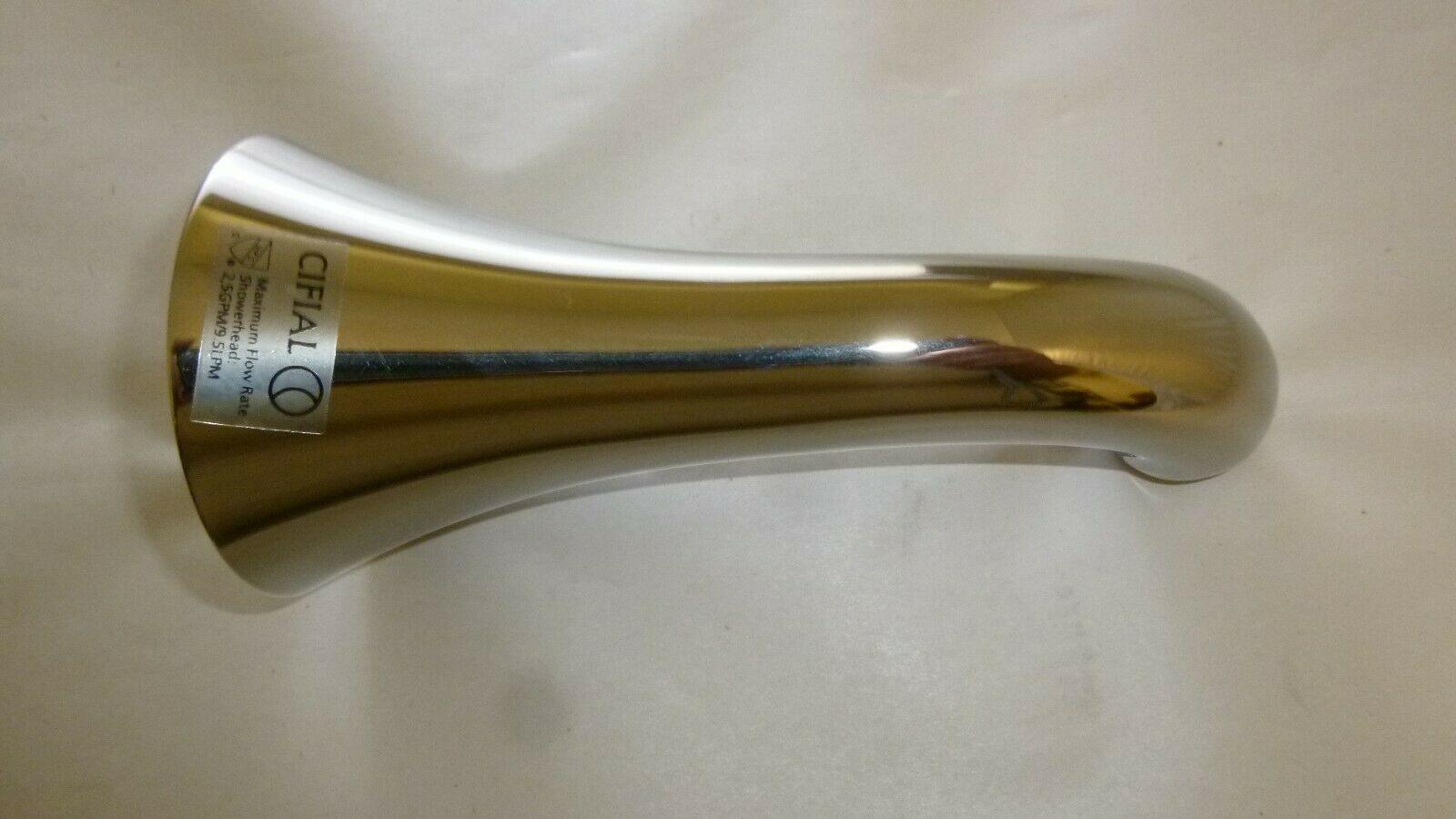 Discount clearance closeout open box and discontinued Cifial Faucets , Shower , Plumbing Fixtures and Parts | Cifial 244.875.721 Polished Nickel Brookhaven Wall Mount Tub Spout