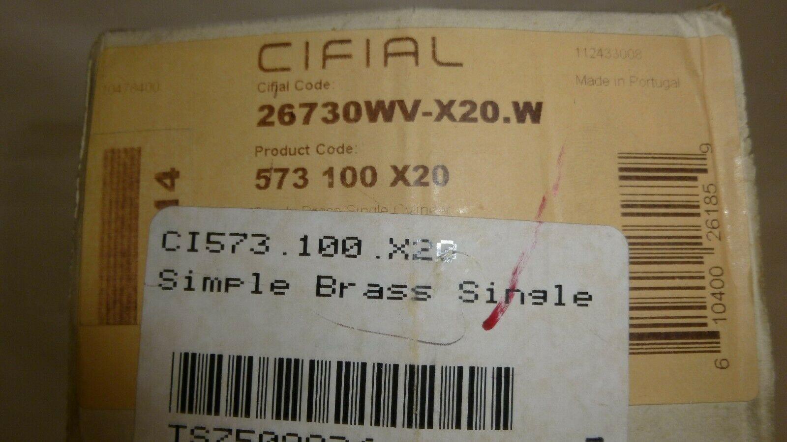 Discount clearance closeout open box and discontinued Cifial Faucets , Shower , Plumbing Fixtures and Parts | Cifial 573.100.X20 Satin Nickel Simple Brass Single Cylinder Deadbolt