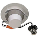 Discount clearance closeout open box and discontinued White Lighting Fixtures | Commercial Electric Downlight Wink Compatible 4 in White LED Smart Recessed Trim