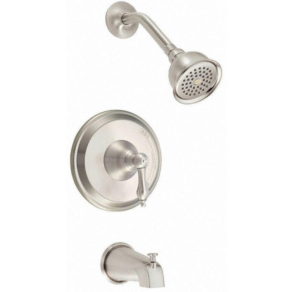 Discount clearance closeout open box and discontinued Danze Faucets , Shower , Plumbing Fixtures and Parts | Danze D510040BNT 1-Handle Bathtub&Shower Trim Kit Only - No Valve,Brushed Nickel