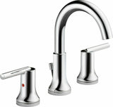 Discount clearance closeout open box and discontinued Delta Faucets , Shower , Plumbing Fixtures and Parts | Delta 3559-MPU-DST Trinsic Widespread Bathroom Faucet With Pop-Up Drain - Chrome