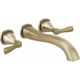 Discount clearance closeout open box and discontinued Delta Faucets , Shower , Plumbing Fixtures and Parts | Delta T5776-CZWL Stryke Wall Mounted Tub Filler In Champagne Bronze