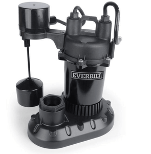 Discount clearance closeout open box and discontinued EVERBILT Water Pump | Everbilt 1/2 HP Submersible Aluminum Sump Pump with Vertical Switch