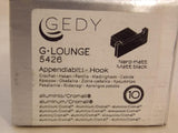 Discount clearance closeout open box and discontinued Gedy Faucets , Shower , Plumbing Fixtures and Parts | Gedy Double Robe Hook 5426-M4 Lounge Square , Matte Black