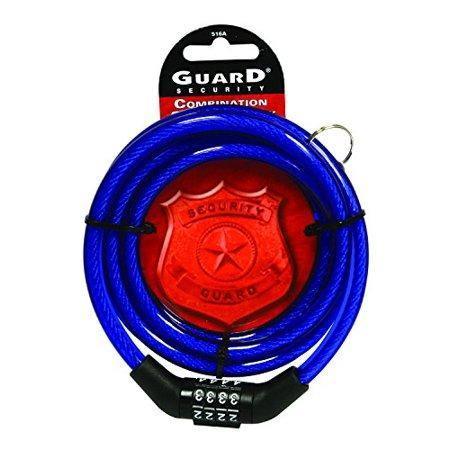 Discount clearance closeout open box and discontinued Guard Security Hardware | Guard Security 516A Cable Combo Lock - 5 Feet