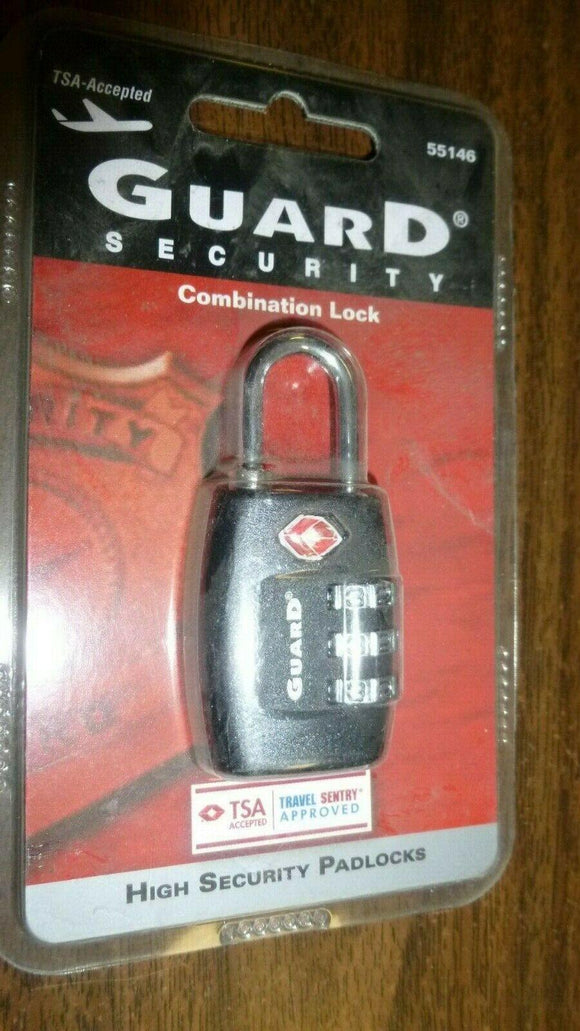 Discount clearance closeout open box and discontinued Guard Security Hardware | Guard Security 55146 Tsa Accepted 3 Dial Padlock 1