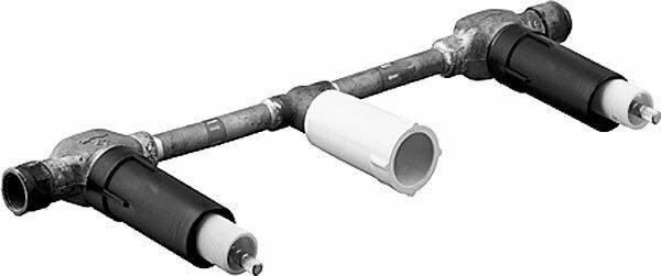 Discount clearance closeout open box and discontinued Hansa Faucets , Shower , Plumbing Fixtures and Parts | HANSA 5120 0100 0017 HANSA DESIGNO Wide spread wall mount rough-in valve set