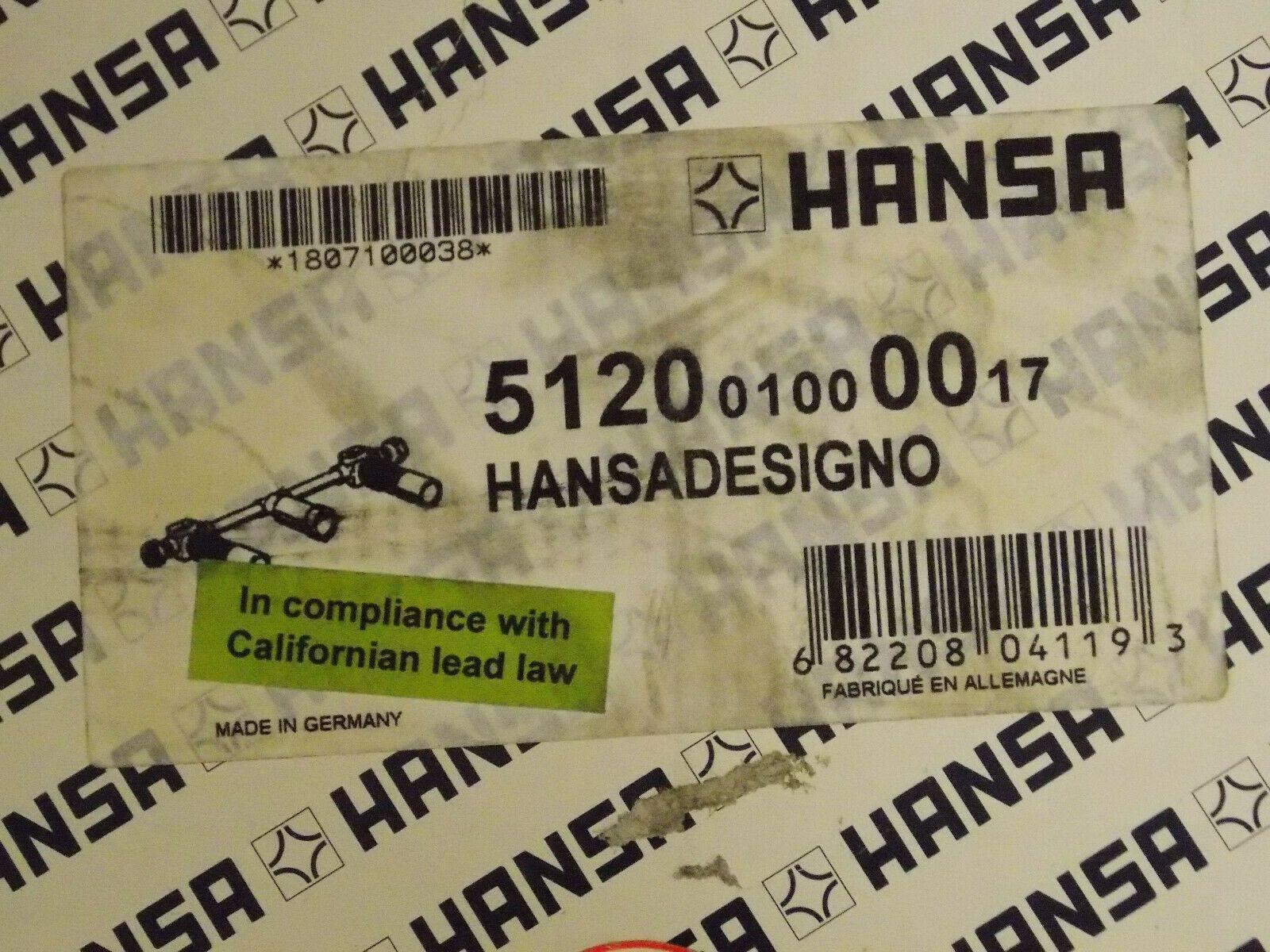 Discount clearance closeout open box and discontinued Hansa Faucets , Shower , Plumbing Fixtures and Parts | HANSA 5120 0100 0017 HANSA DESIGNO Wide spread wall mount rough-in valve set