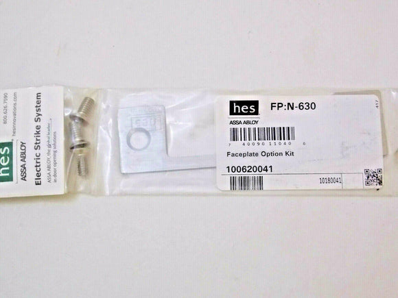 Discount clearance closeout open box and discontinued HES Hardware | HES ASSA ABLOY FP:N-630 FACEPLATE OPTION KIT