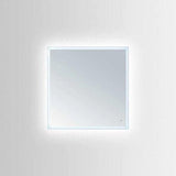 Discount clearance closeout open box and discontinued Innoci-USA Mirrors | Innoci-USA 63504040 Hera 40" W x 40" H Square Led Mirror with Touchless Control