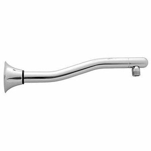 Discount clearance closeout open box and discontinued Jaclo Faucets , Shower , Plumbing Fixtures and Parts | Jaclo 8074-SN 90 Degree 13.5" Shower Arm Gentle Sweep Short Drop W/ Escutcheon