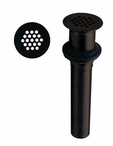 Discount clearance closeout open box and discontinued Jaclo Faucets , Shower , Plumbing Fixtures and Parts | Jaclo 810-ORB 17 Ga Grid Drain No Over Flow 1-1/4" x 8" Oil Rubbed Bronze