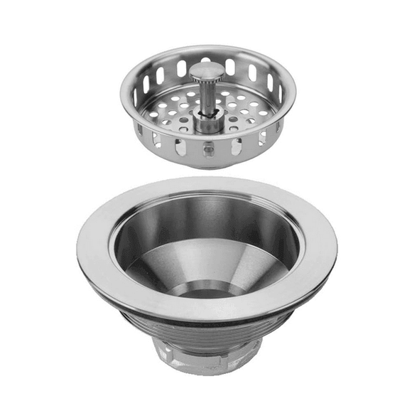 Discount clearance closeout open box and discontinued Jaclo Faucets , Shower , Plumbing Fixtures and Parts | Jaclo Kitchen Sink Brass Duo Strainer 2806-AUB , Aged Unlacquered Brass Finish