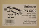 Discount clearance closeout open box and discontinued Jaclo Faucets , Shower , Plumbing Fixtures and Parts | Jaclo S090-PN Sahara Body Spray - Polished Nickel