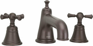 Discount clearance closeout open box and discontinued Jado Faucets , Shower , Plumbing Fixtures and Parts | Jado 842/003/105 Hatteras Widespread Lavatory Faucet with Low Spout Old Bronze