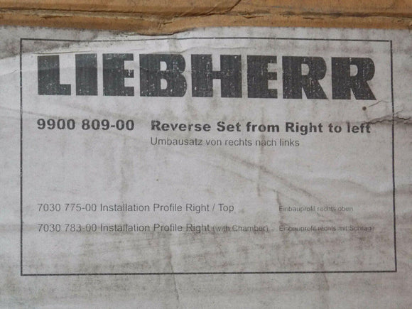 Discount clearance closeout open box and discontinued Liebherr HVAC | Liebherr 9900-809-00 Reverse Set From Right To Left